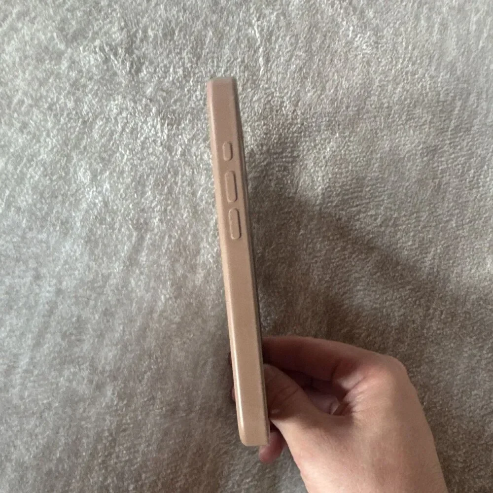 Beige Slim Plain Back Case Cover for Apple iPhone Cell Phone Protective Case